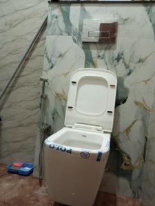 Bathroom Image of 840 Sq.ft 1 BHK Independent House for rent in Bedla Udaipur for Rs. 9000