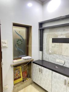 Kitchen Image of 650 Sq.ft 1.5 BHK Independent House for rent in Tri Nagar New Delhi for Rs. 20000