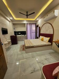 Bedroom Image of 550 Sq.ft 1 RK Studio for rent in Jagatpura Jaipur for Rs. 22000