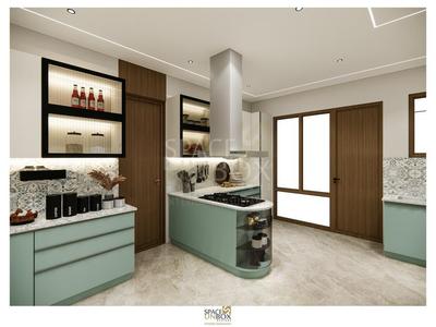 Kitchen Image of 5800 Sq.ft 5 BHK Apartment / Flat for sale in Ambience Lagoon, DLF Phase 3 Gurgaon for Rs. 109000000