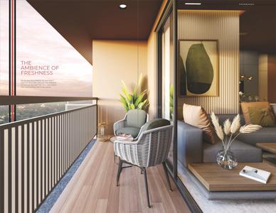 Balcony Image of 1800 Sq.ft 3 BHK Apartment / Flat for sale in Harvi Helenium, South Bopal Ahmedabad for Rs. 8500000