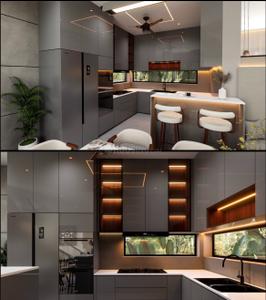 Kitchen Image of 3500 Sq.ft 5 BHK Independent House for sale in Puthenkurish Kochi for Rs. 28500000