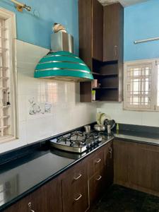 Kitchen Image of 12000 Sq.ft 4 BHK Independent House for rent in Halehalli Chikkamagaluru for Rs. 50000
