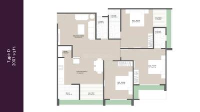 Image of 2045 Sq.ft 3 BHK Apartment / Flat for sale in Ambawadi, Ahmedabad for Rs. 14300000