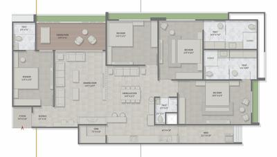 Image of 3475 Sq.ft 4 BHK Apartment / Flat for sale in Nysa Essence 51, Ghatlodiya, Ahmedabad for Rs. 29200000