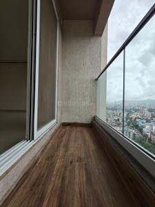 Balcony Image of 1240 Sq.ft 3 BHK Apartment / Flat for rent in Kalwa Thane for Rs. 55000
