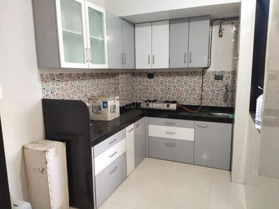 Kitchen Image of 645 Sq.ft 1 BHK Apartment / Flat for rent in Kopar Khairane Navi Mumbai for Rs. 28500