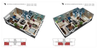 Image of 1440 Sq.ft 3 BHK Apartment / Flat for sale in Mancheswar, Bhubaneswar for Rs. 10080000