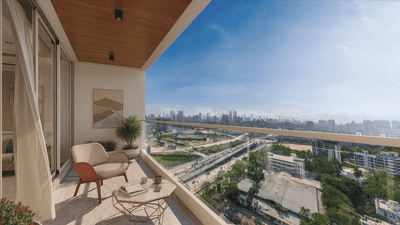Balcony Image of 1343 Sq.ft 3 BHK Apartment / Flat for sale in Sheth Promont, Sion Mumbai for Rs. 34500000