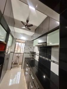 Kitchen Image of 670 Sq.ft 1 BHK Apartment / Flat for rent in Vaibhavlaxmi Aurigae Residency, Kandivali East Mumbai for Rs. 39000