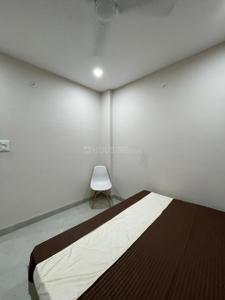Bedroom Image of 650 Sq.ft 1 BHK Penthouse for rent in Mahalakshmi Nagar Indore for Rs. 19000