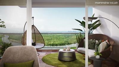 Balcony Image of 1131 Sq.ft 2 BHK Apartment / Flat for sale in Mahindra IvyLush, Wagholi Pune for Rs. 11500000