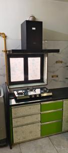 Kitchen Image of 1750 Sq.ft 3 BHK Apartment / Flat for sale in Bakeri Surel Apartments, Bodakdev Ahmedabad for Rs. 14500000