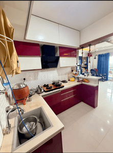 Image of 1575 Sq.ft 3 BHK Apartment / Flat for rent in SJR Blue Waters, Parappana Agrahara, Bengaluru for Rs. 64000