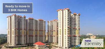 Image of 1400 Sq.ft 3 BHK Apartment / Flat for sale in Purva Eternity , Kakkanad, Kochi for Rs. 11000000