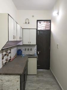 Kitchen Image of 450 Sq.ft 1 BHK Builder Floor for rent in Shalimar Bagh New Delhi for Rs. 15000
