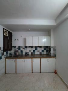 Kitchen Image of 600 Sq.ft 1 BHK Builder Floor for rent in Saket New Delhi for Rs. 11000