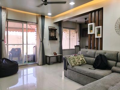 Living Room Image of 1050 Sq.ft 2 BHK Apartment / Flat for rent in Trimurti Elina, Sus Pune for Rs. 40000