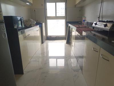 Kitchen Image of 1750 Sq.ft 3 BHK Apartment / Flat for rent in Raheja Ridgewood, Goregaon East Mumbai for Rs. 124999
