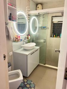 Bathroom Image of 1250 Sq.ft 3 BHK Apartment / Flat for rent in CIDCO Millennium Tower, Sanpada Navi Mumbai for Rs. 110000
