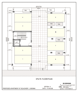 Image of 1517 Sq.ft 3 BHK Apartment / Flat for sale in Velachery, Chennai for Rs. 18962500