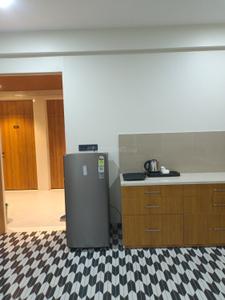 Kitchen Image of 658 Sq.ft 1 BHK Apartment / Flat for rent in Vijay Nagar Indore for Rs. 18000