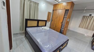 Bedroom Image of 600 Sq.ft 1 RK Apartment / Flat for rent in Madhapur Hyderabad for Rs. 32000