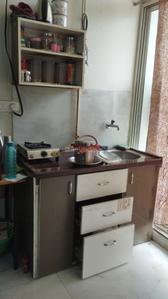Kitchen Image of 200 Sq.ft 1 RK Apartment / Flat for rent in Mahalakshmi Nagar Indore for Rs. 9500