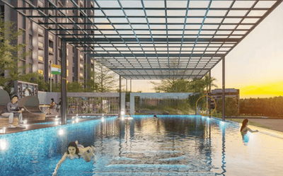 Image of 1080 Sq.ft 3 BHK Apartment / Flat for sale in Krisala 41 Luxovert, Tathawade, Pune for Rs. 12000000