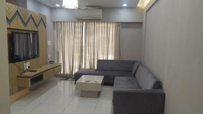 Living Room Image of 1560 Sq.ft 3 BHK Apartment / Flat for rent in Pacifica Reflections, Vaishno Devi Circle Ahmedabad for Rs. 50000