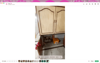 Kitchen Image of 1200 Sq.ft 2 BHK Apartment / Flat for rent in Adajan Surat for Rs. 21000