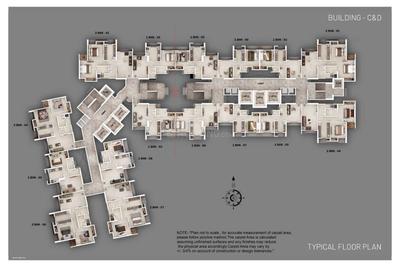 Image of 520 Sq.ft 1 BHK Apartment / Flat for sale in Vihang Marina, Thane West, Thane for Rs. 4300000