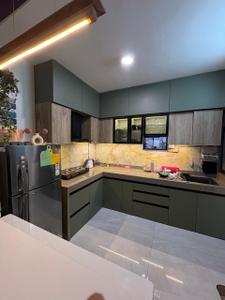 Kitchen Image of 1550 Sq.ft 3 BHK Apartment / Flat for rent in Oxy Beaumonde, Viman Nagar Pune for Rs. 72000