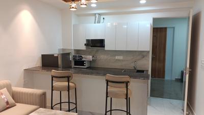 Kitchen Image of 950 Sq.ft 1 BHK Builder Floor for rent in Sector 42 Gurgaon for Rs. 48000