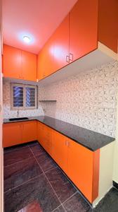 Kitchen Image of 750 Sq.ft 1 BHK Builder Floor for rent in Thanisandra Bengaluru for Rs. 18000