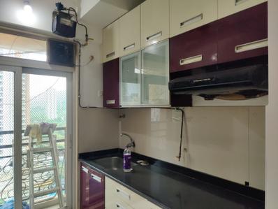 Kitchen Image of 950 Sq.ft 2 BHK Apartment / Flat for sale in Vijay Galaxy, Thane West Thane for Rs. 12700000