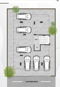 Floor Plan Image of 1855 Sq.ft 3 BHK Apartment / Flat for sale in Ashwin Nagar Nashik for Rs. 9500000