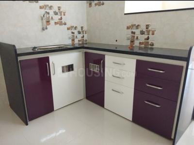 Kitchen Image of 750 Sq.ft 1 BHK Builder Floor for rent in Tilak Nagar Indore for Rs. 14000