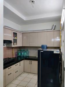 Kitchen Image of 1050 Sq.ft 2.5 BHK Apartment / Flat for rent in UPAVP Ganga Yamuna And Hindon Enclave, Siddharth Vihar Ghaziabad for Rs. 28000