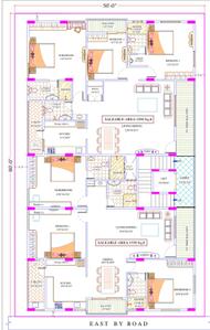 Floor Plan Image of 1890 Sq.ft 3 BHK Apartment / Flat for sale in Bikasipura Bengaluru for Rs. 16500000