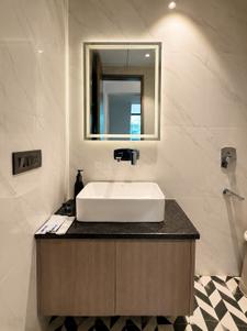 Bathroom Image of 150 Sq.ft 1 RK Studio for rent in Sector 57 Gurgaon for Rs. 44000