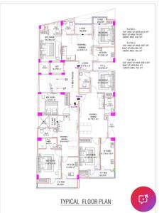 Floor Plan Image of 942 Sq.ft 2 BHK Apartment / Flat for sale in Chitaipur Varanasi for Rs. 6500000