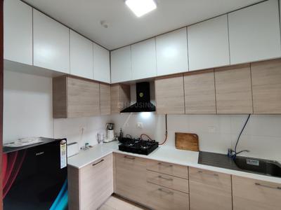 Kitchen Image of 1097 Sq.ft 2 BHK Apartment / Flat for rent in Bhartiya Nikoo Homes Phase 2, Thanisandra Bengaluru for Rs. 52002
