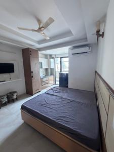 Bedroom Image of 1000 Sq.ft 1 RK Builder Floor for rent in Sector 55 Gurgaon for Rs. 25000