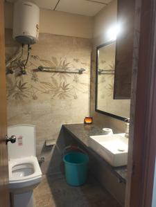 Bathroom Image of 435 Sq.ft 1 RK Apartment / Flat for rent in Paramount Golfforeste Premium Apartments, Surajpur Greater Noida for Rs. 15200
