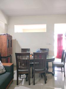 Dining Area Image of 1200 Sq.ft 2 BHK Apartment / Flat for rent in Singasandra Bengaluru for Rs. 36000