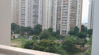 Balcony Image of 2200 Sq.ft 3 BHK Apartment / Flat for rent in Unitech Uniworld City, New Town Kolkata for Rs. 46000