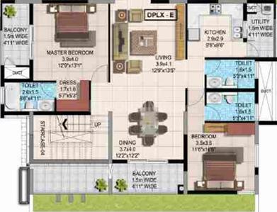Image of 1273 Sq.ft 3 BHK Apartment / Flat for sale in 22 And Crest, Yeswanthpur, Bengaluru for Rs. 25000000