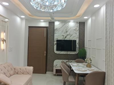 Living Room Image of 750 Sq.ft 3 BHK Builder Floor for rent in Hastsal New Delhi for Rs. 30000
