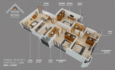 Image of 519 Sq.ft 2 BHK Apartment / Flat for sale in Adityaraj Royale, Vikhroli East, Mumbai for Rs. 14000000
